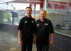 Gene Haas and Kurt Busch