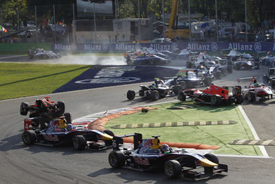 Monza GP3 start crash 2013