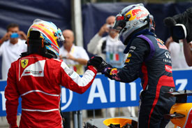 Fernando Alonso and Sebastian Vettel, Italian GP 2013, Monza