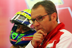 Felipe Massa and Stefano Domenicali