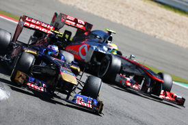 Daniel Ricciardo, Toro Rosso and Sergio Perez, McLaren, German GP 2013, Nurburgring
