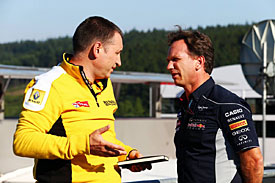 Rob White with Christian Horner