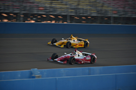 Marco Andretti and Ryan Hunter-Reay, Andretti, Fontana IndyCar 2013