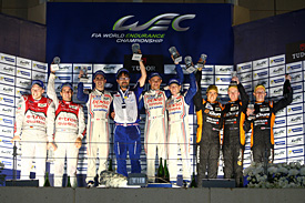 Bahrain WEC podium 2013