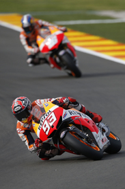 Marc Marquez and Dani Pedrosa, Honda, Valencia MotoGP 2013