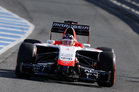 Max Chilton, Marussia, Jerez F1 testing January 2014