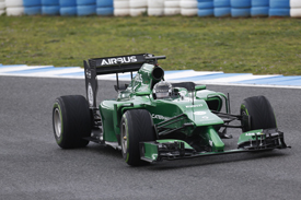 Kamui Kobayashi, Caterham, Jerez F1 testing 2014