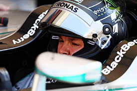 Rosberg buoyed by low-fuel pace