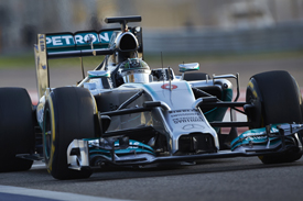 Nico Rosberg, Mercedes, Bahrain F1 testing, February 2014