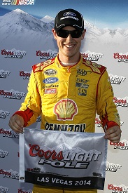 Logano takes pole with Vegas record