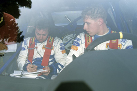 Wood on the notes for McRae on the 1995 RAC