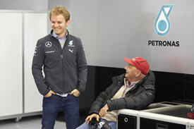 Nico Rosberg and Niki Lauda