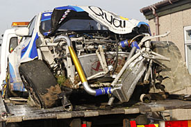 Ollie Jackson wreckage, BTCC 2014