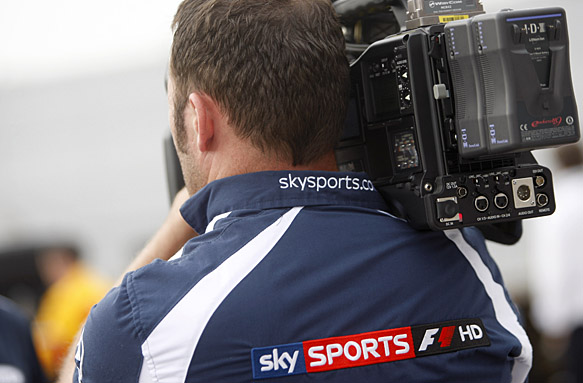 Formula 1 TV cameraman