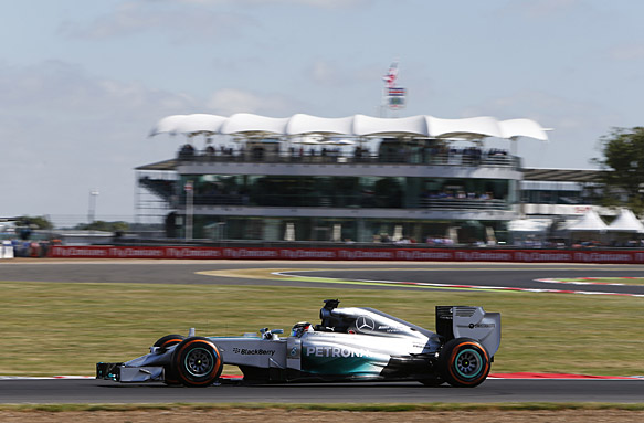 Lewis Hamilton, British GP practice 2014