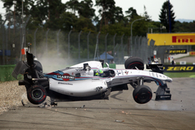 Felipe Massa, Williams, German GP 2014, first corner crash, Hockenheim