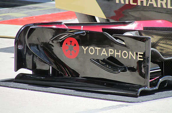 Lotus front wing endplate, Hungarian GP