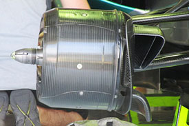 Mercedes brakes, Hungarian GP 2014