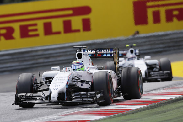 Felipe Massa and Valtteri Bottas, Williams, Austrian GP 2014