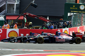 Daniil Kvyat and Jean-Eric Vergne, Toro Rosso, Belgian GP 2014, Spa