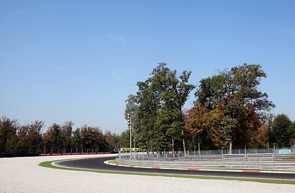 Parabolica gravel trap, Monza, 2013
