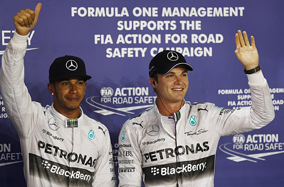 Lewis Hamilton and Nico Rosberg, F1 2014