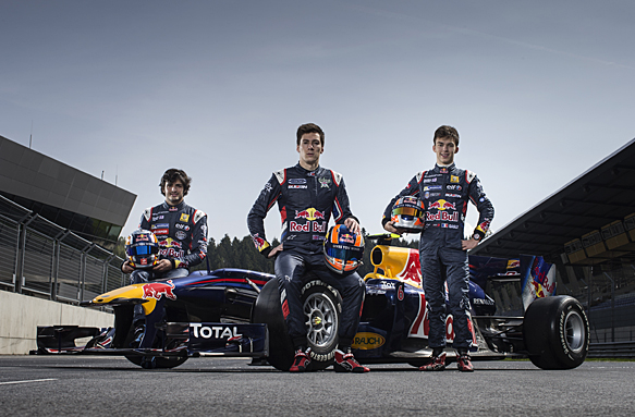 2014 Red Bull junior team, Carlos Sainz, Alex Lynn, Pierre Gasly
