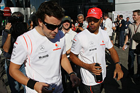 Fernando Alonso and Lewis Hamilton in 2007