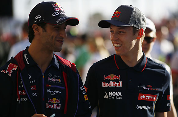 Daniel Ricciardo, Daniil Kvyat, F1 2014