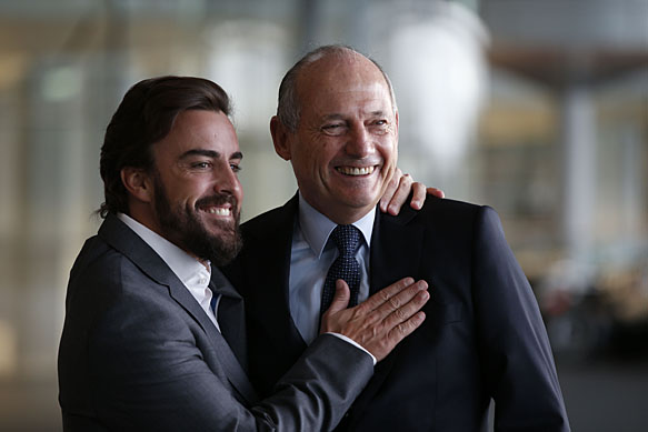 Fernando Alonso and Ron Dennis