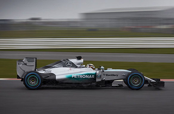 Mercedes f1 shakedown #6