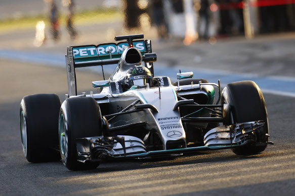 Mercedes pre-season testing at Jerez
