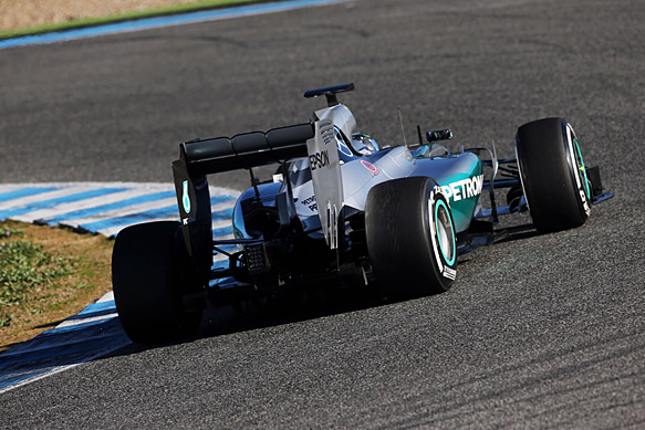 Nico Rosberg, Mercedes Jerez F1 test, February 2015