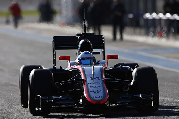 Fernando Alonso, McLaren, Jerez F1 testing February 2015