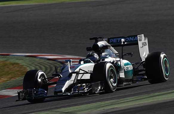Nico Rosberg, F1 testing 2015