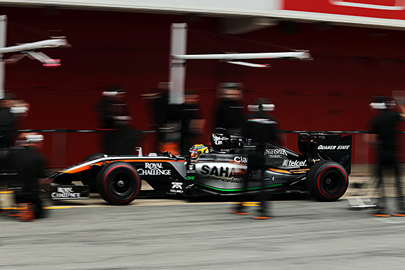 Pascal Wehrlein, Force India, Barcelona F1 testing February 2015