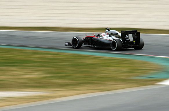 Jenson Button, F1 testing Barcelona 2015