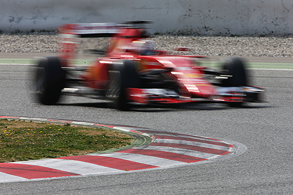 Kimi Raikkonen, Ferrari, Barcelona F1 test February 2015