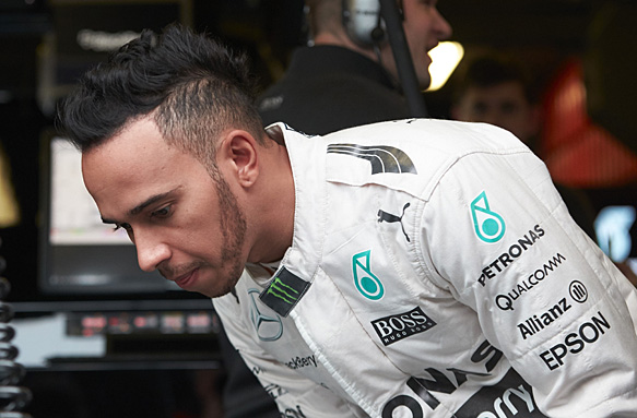 Lewis Hamilton, F1 testing 2015