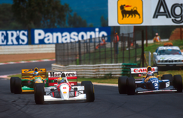 Ayrton Senna, Alain Prost, Michael Schumacher, Kyalami 1993, South African GP