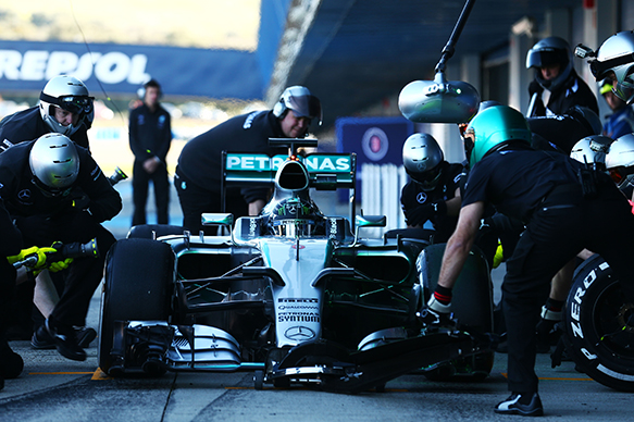 Performing pitstop practice and other race scenarios suggests a team is in very good shape