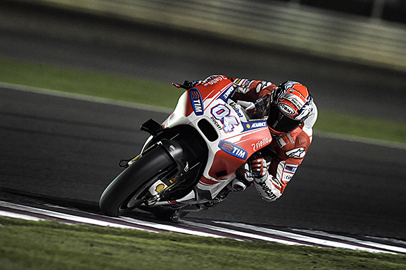 Andrea Dovizioso, Ducati, Qatar MotoGP test, March 2015