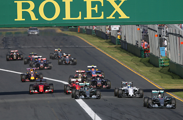 2015 Australian GP start