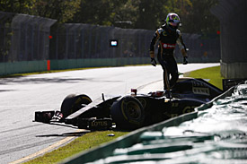 Pastor Maldonado crash, Australian GP 2015