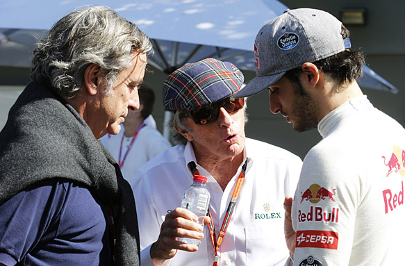 Carlos Sainz Sr, Jackie Stewart, Carlos Sainz Jr, Australian GP 2015