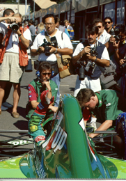 Michael Schumacher attracted plenty of attention during his short-lived debut