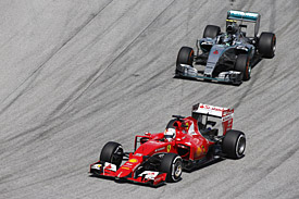 Ferrari was able to take Mercedes on in a straight fight