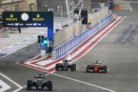 An undercut brought Vettel and Rosberg closer to Hamilton at the end of the first stops