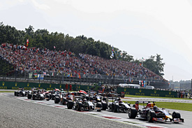 Italian GP start 2014