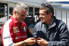 Ferrari link is crucial for Haas and Steiner (right) says Arrivabene is on board
